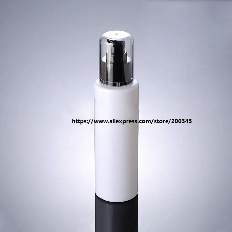 Белая/прозрачная пластиковая бутылка для ПЭТ объемом 150 мл диспенсер