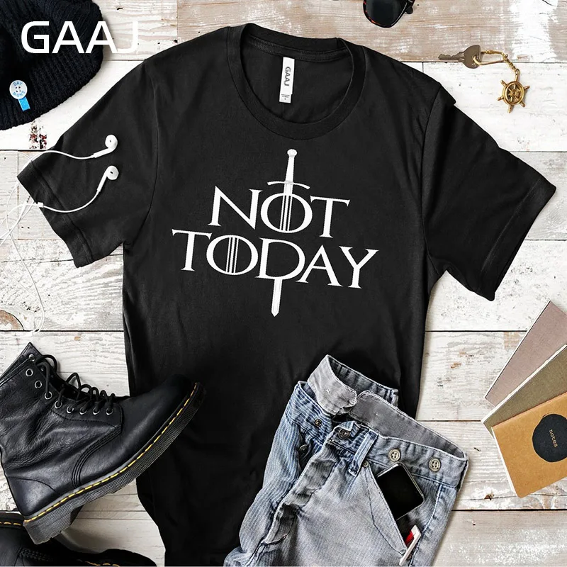 Not Today футболка с принтом 100 хлопок Мужская Homme модная высокое качество топ круглым