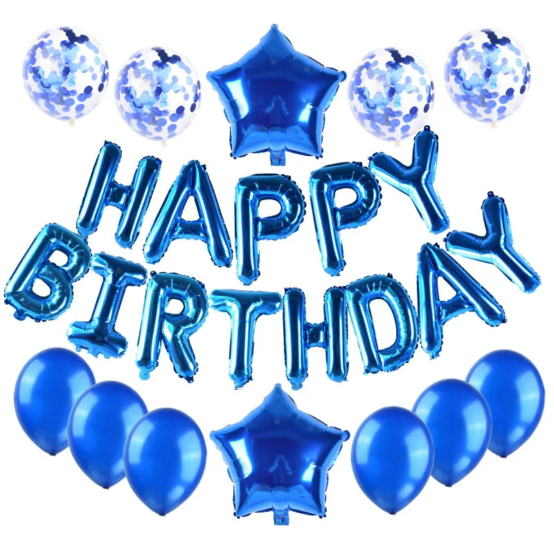 16-дюймовый шпилька с алюминиевой пленкой письмо днем рождения вечерние