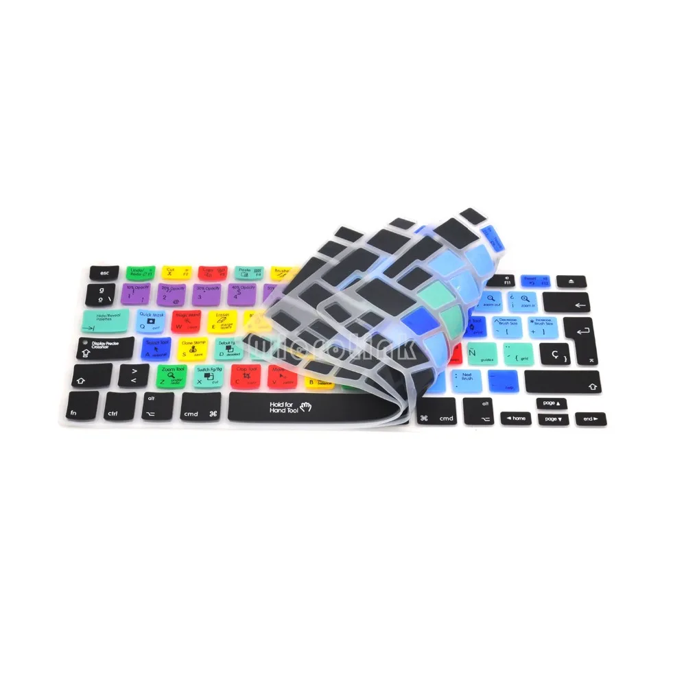 Новый SP Испанский клавиатура Чехлы для Macbook Pro A1278 Air 13 Ableton Live Logic X Avid Photoshop