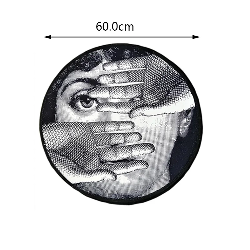 Высокое качество Fornasetti ковры круглые ковры Гостиная коврик для Спальня Классическая Леди Коврик для йоги Tapete пункт сала