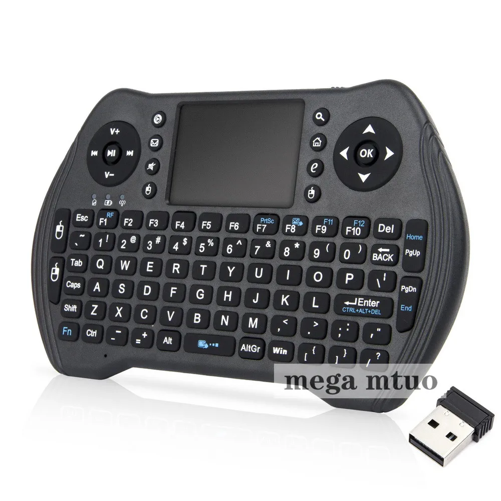 Беспроводная клавиатура MT10 с тачпадом i8 для Android tv BOX Air mouse, русский, английский, тайский, испанский, иврит, арабский, немецкий, французский, 2,4 ГГц