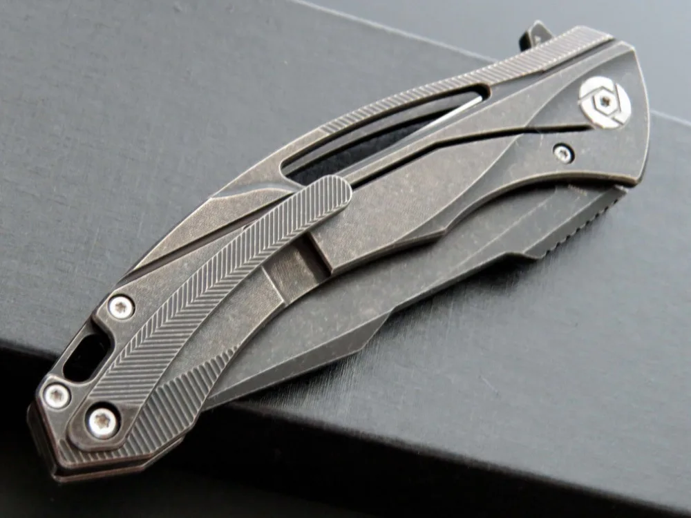 CH CH3519 59 60HRC S35VN blade TC4 складной нож с рукояткой из титанового сплава уличный