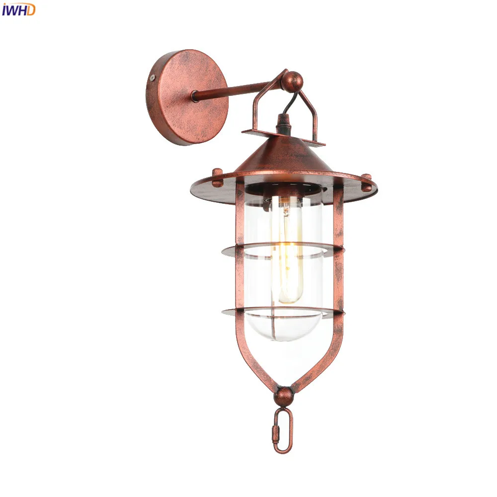 IWHD Лофт промышленный стиль ретро настенные светильники для домашнего освещения