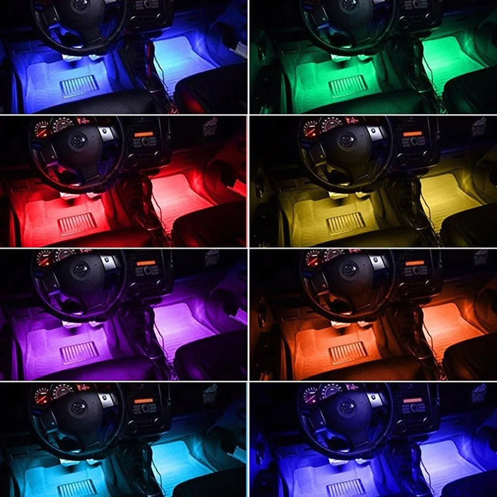 KAKUDER 9LED пульт дистанционного управления цветной RGB автомобильный интерьерный