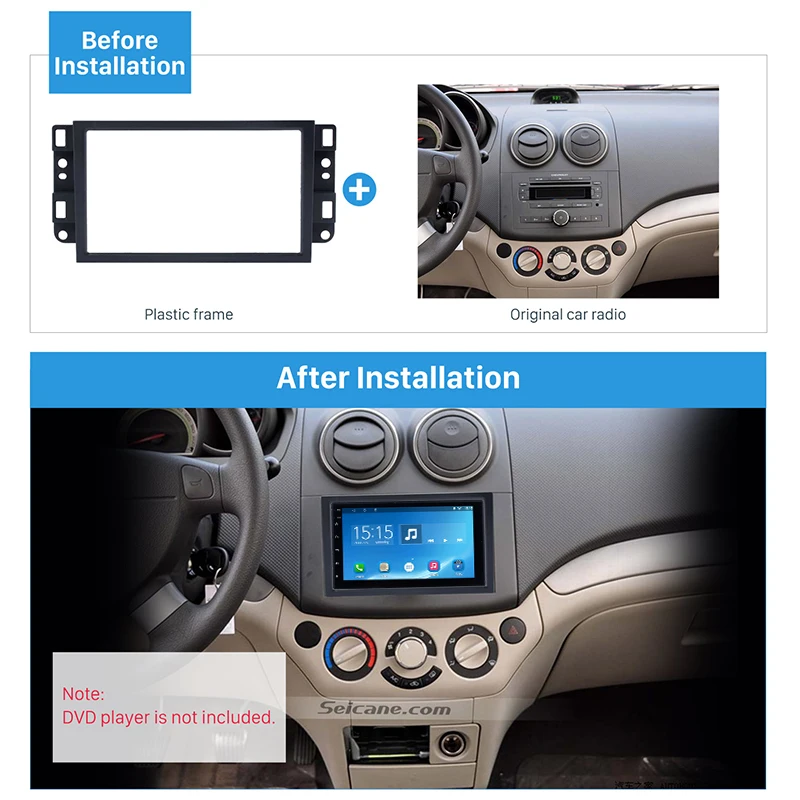 Автомобильная рама Seicane Fascia ДЛЯ 2006 2011 Chevrolet Lova Captiva Gentra Aveo Epica 2DIN|radio frame|car radio framecar
