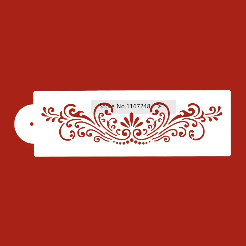 12 ''(L) X 4'' (H) хит продаж торты трафареты формы для тортов скребок сахар