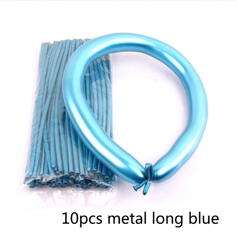 10pcs long blue 20 шт. 10 дюймов металлические светящиеся синие латексные шары Свадебные темно-синие хромированные шары 10 шт. украшения для дня рождения детские товары - Цвет: 10pcs long blue