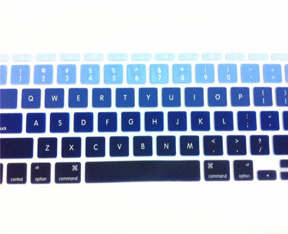 Синяя Радужная Силиконовая клавиатура для ноутбука Защитная пленка Apple Macbook Air 11