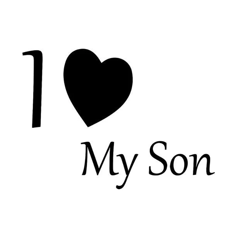 Я люблю своего сына домашний декор автомобильный Грузовик переводная Наклейка