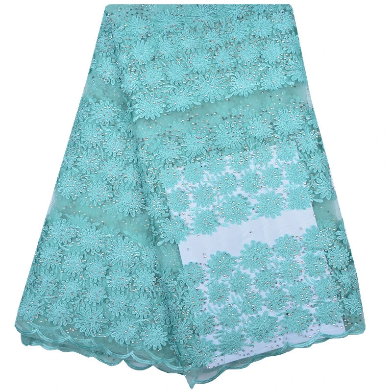 Последние африканские тюлевые кружевные французские сетчатые камни кружевная