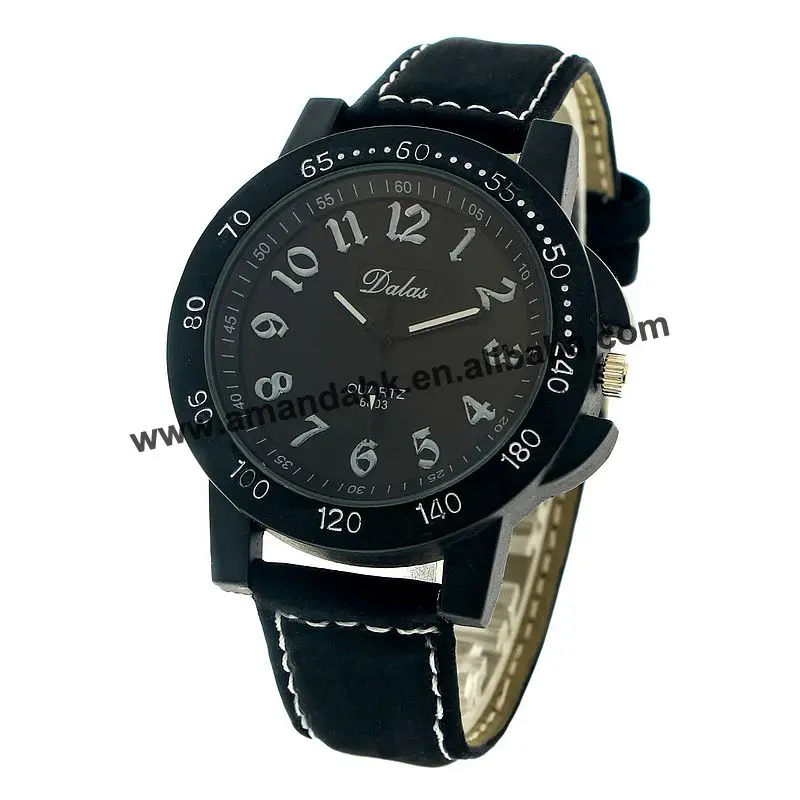 

100pcs/lot New Vintage Sport Dull Polish Leather Strap Watches Quartz Brand Fashion Men Wristwatches Outdoor Casual Men Watches