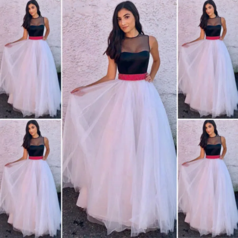 Женское длинное платье без рукавов повседневное бальное макси для вечеринки