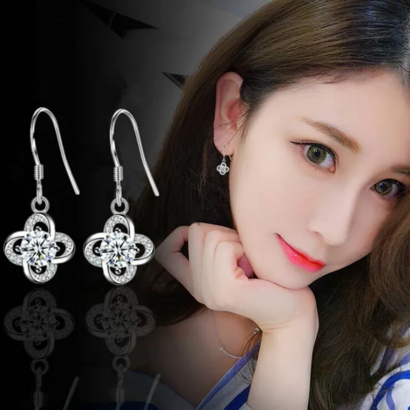 Простые женские серьги с крючком для ушей Женские аксессуары фиолетовые в виде