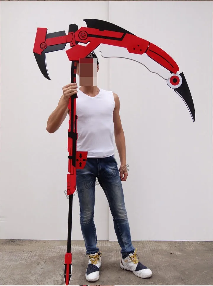 Эксклюзивный RWBY рубиновый полумесяц Роза реквизит косплея из ПВХ 180 см разборный