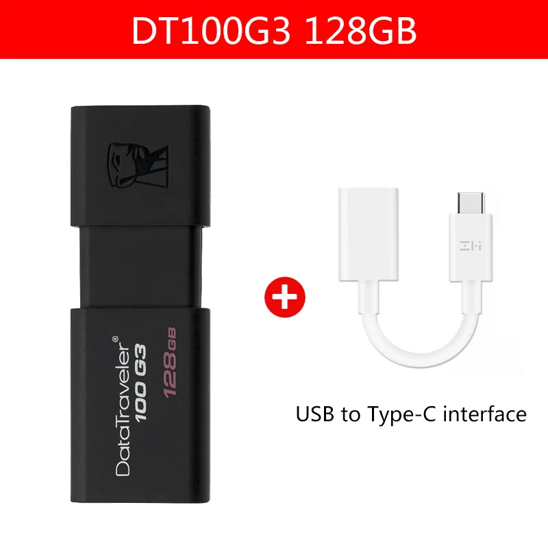 128GB-ZM-04 Kingston 128gb USB 3.0 Pen Drive high speed USB Flash Drives 128GB PenDrives USB Stick DT100G3 memoria usb - Цвет: 128GB-ZM-04