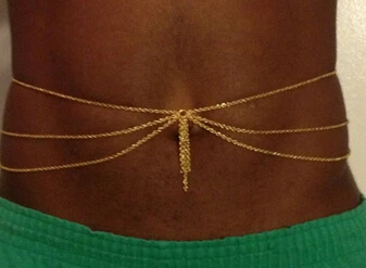 2015 модная цепочка золотого цвета ювелирные изделия для тела женщин Сексуальная