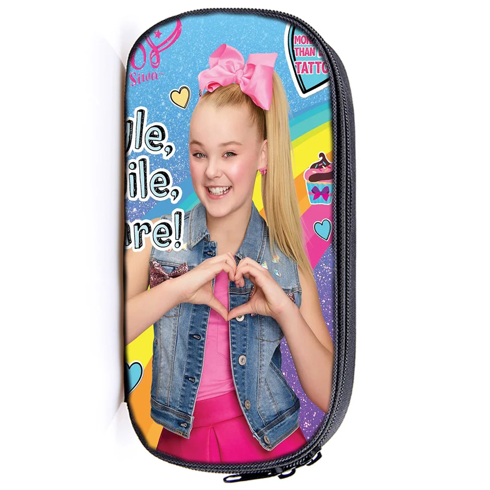 Милый пенал Jojo Siwa для детей мальчиков девочек студентов канцелярская сумка новый