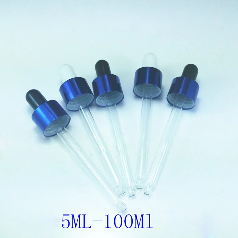 Голубое кольцо белая латексная головка синяя крышка со стеклянной капельницей