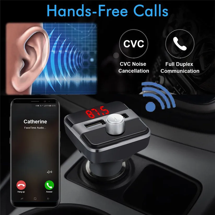 Автомобильный Стайлинг Carprie MP3-плеер Bluetooth FM-передатчик беспроводной