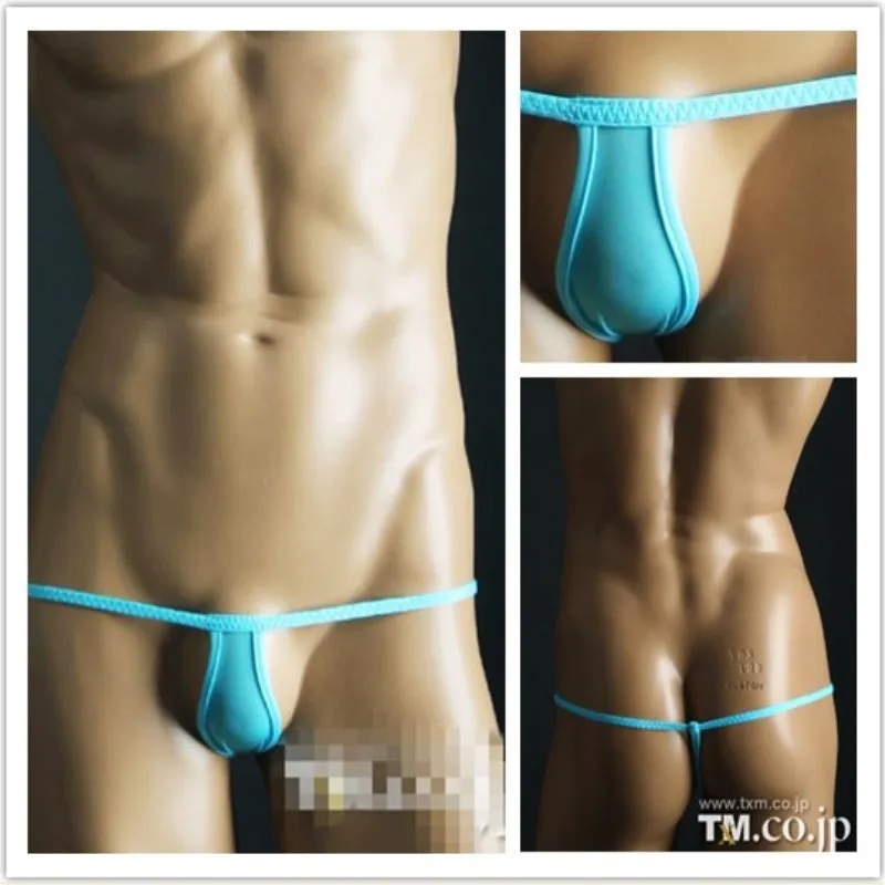 Мужское нижнее белье Hot TM сексуальные бесшовные мужские стринги с низкой