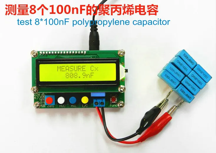 Индуктивный измеритель всех функций тестер индуктивности 1uH-100H Henrymeter емкости и