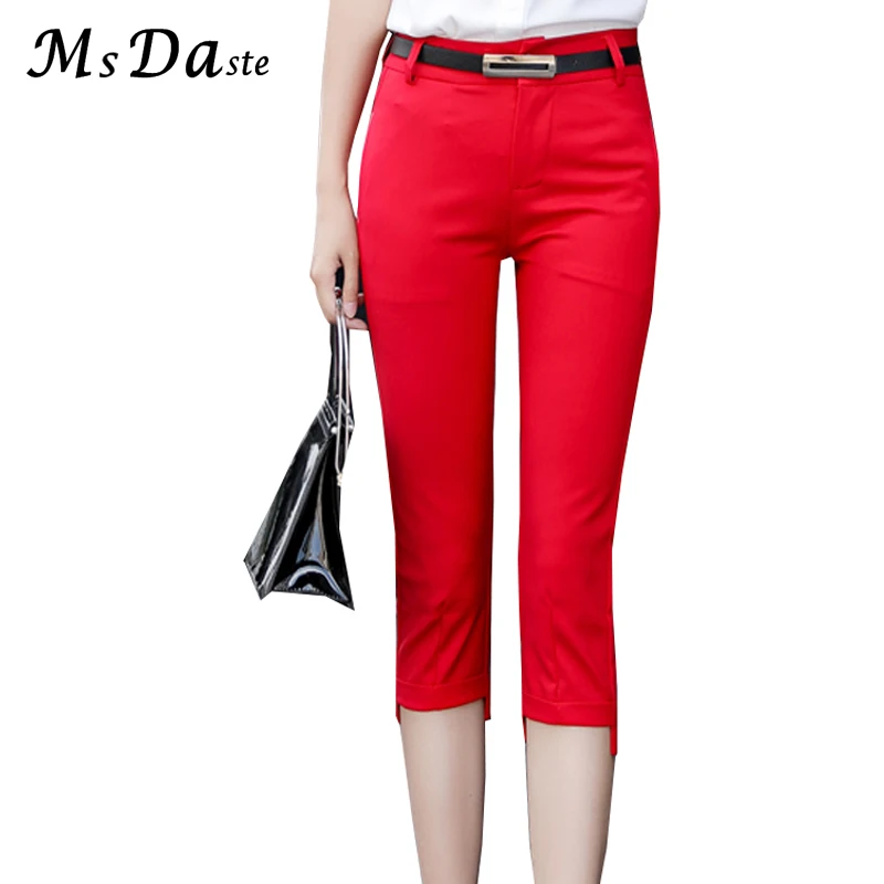 Summer Pencil Pants 2019 Bodycon Mid-calf Women Belted Trousers Capri High Waisted Slim Fitness Lady Leggings Pantalon Femme
Summer Pencil Pants 2019 Bodycon Mid-calf Women Belted Trousers Capri High Waisted Slim Fitness Lady Leggings Pantalon Femme
