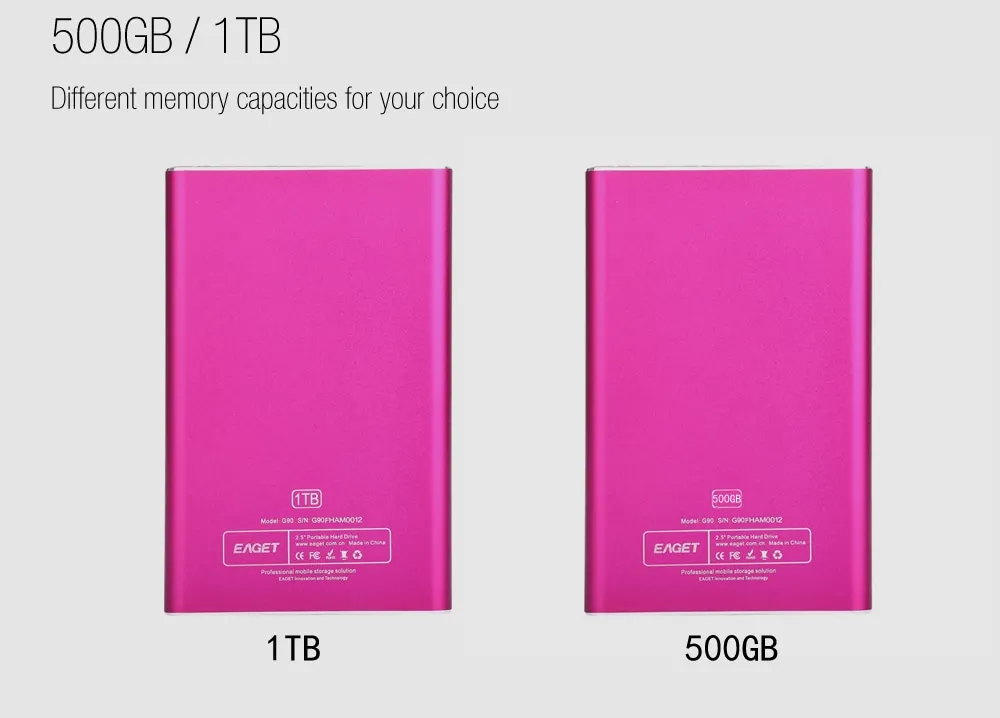 Eaget шифрование внешний жесткий диск 2 ТБ 1 ТБ HDD USB3.0 500 Гб Externo диско жесткий диск для Windows, Mac ноутбука жесткий диск настольного компьютера