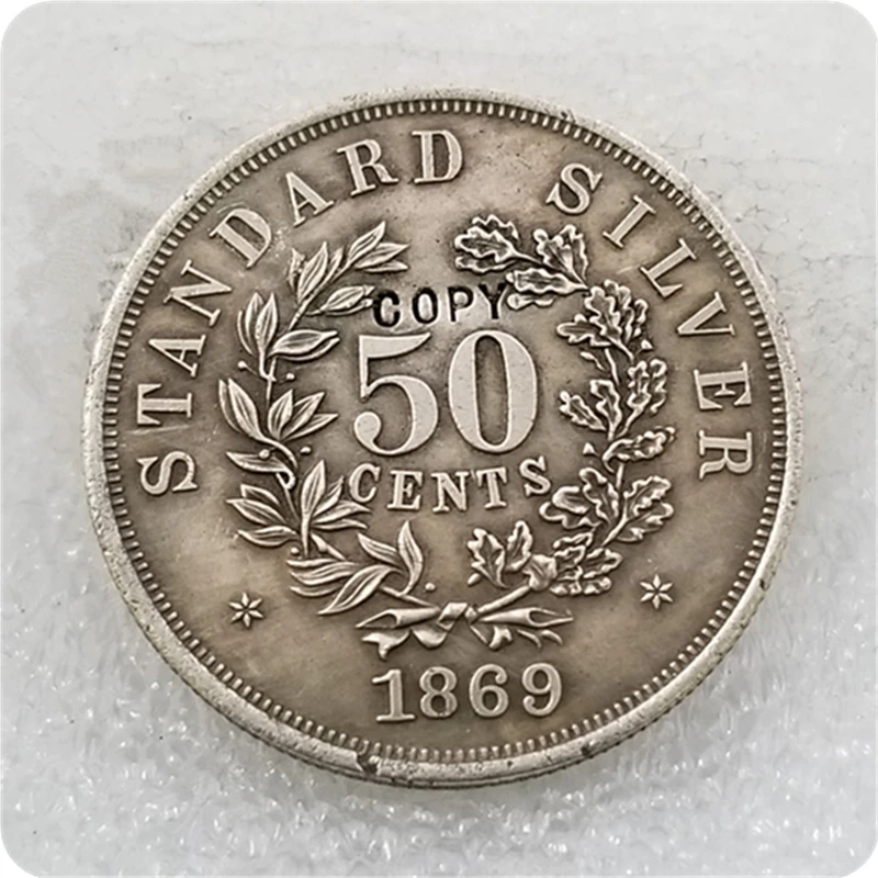 Копия копии 1869 Liberty Head Стандартный половина доллара шаблон копия