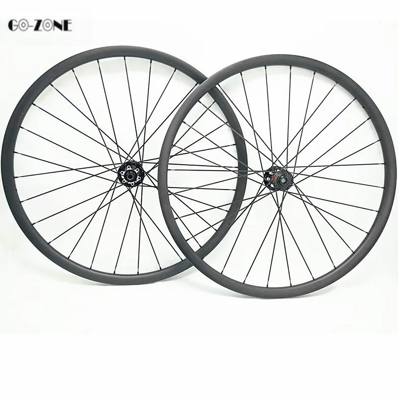 Preise Gehen-zone 29 Zoll Disc Mountainbike Carbon Räder 34x30mm Tubeless Rad Novatec D791SB D792SB Boost 110x15 148x12 Mtb Laufradsatz
