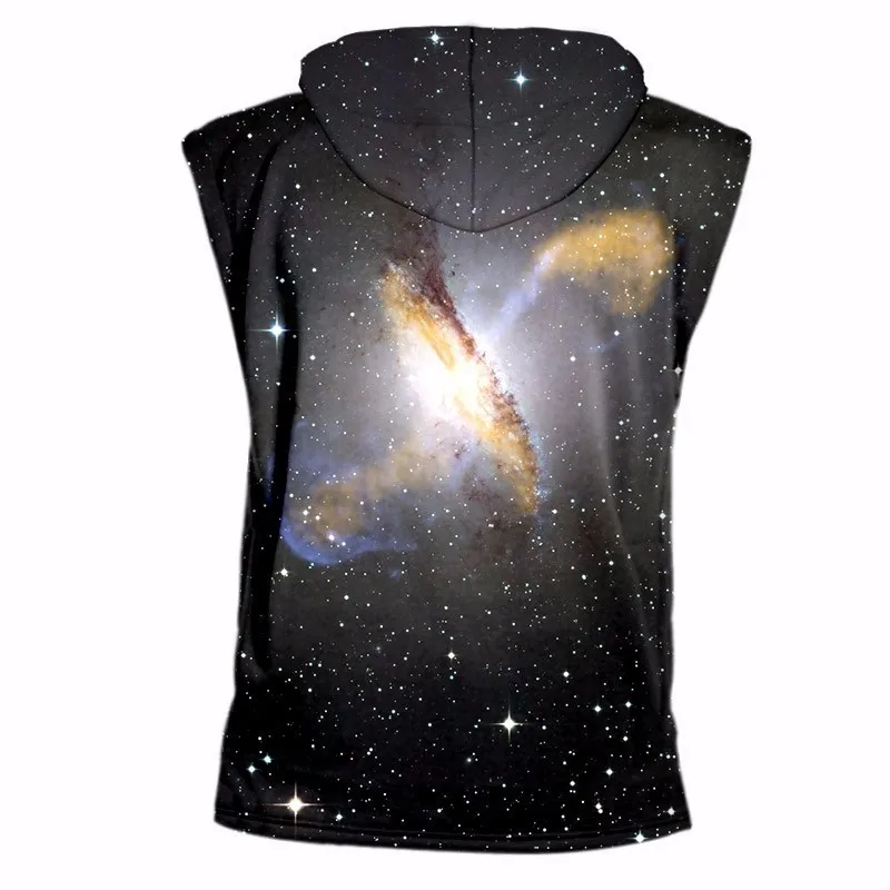 OGKB Новое поступление 3D принт звездная звезда майка с капюшоном унисекс без