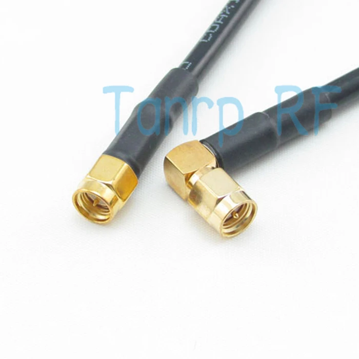 RF Pigtail jumper Бесплатная доставка! Коаксиальный кабель с прямым углом 90 градусов 6