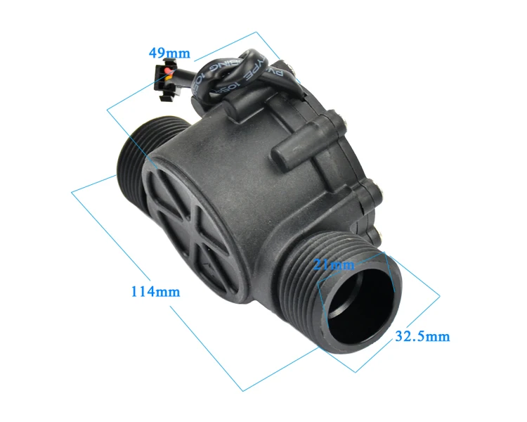 YIMAKER 1 шт. датчик расхода воды DN25 DC3.5-24V 1 дюйм 2-100л/мин зал расходомер тепловой насос водонагреватель расходомер переключатель счетчик