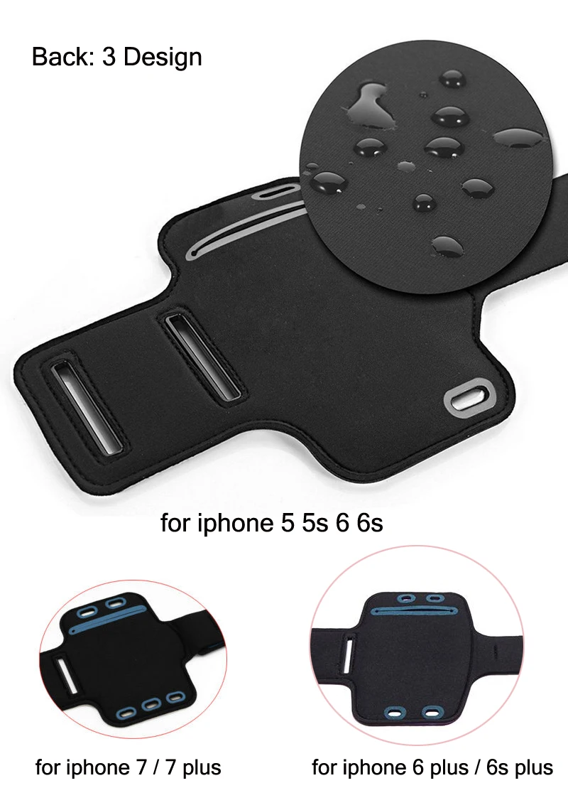 Спортивная повязка для бега для iPhone 8, 7, 4, 5, 5S, 5C, SE, 6, 6s, 8 Plus, чехол для переноски, держатель для телефона, ручная сумка для телефона