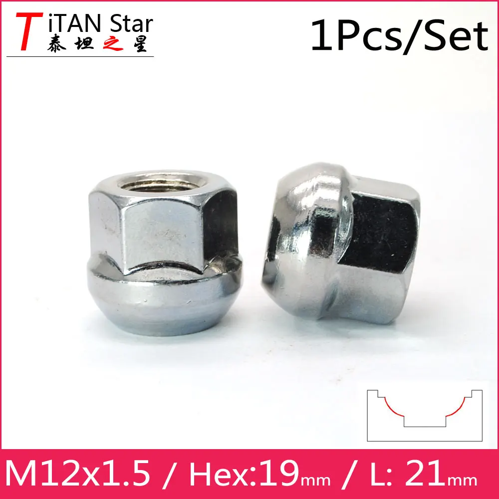 1 шт. M12x1.5 5 OEM OE заводская колесные диски желудь шаровая опора гайки 21 мм Hex19mm для