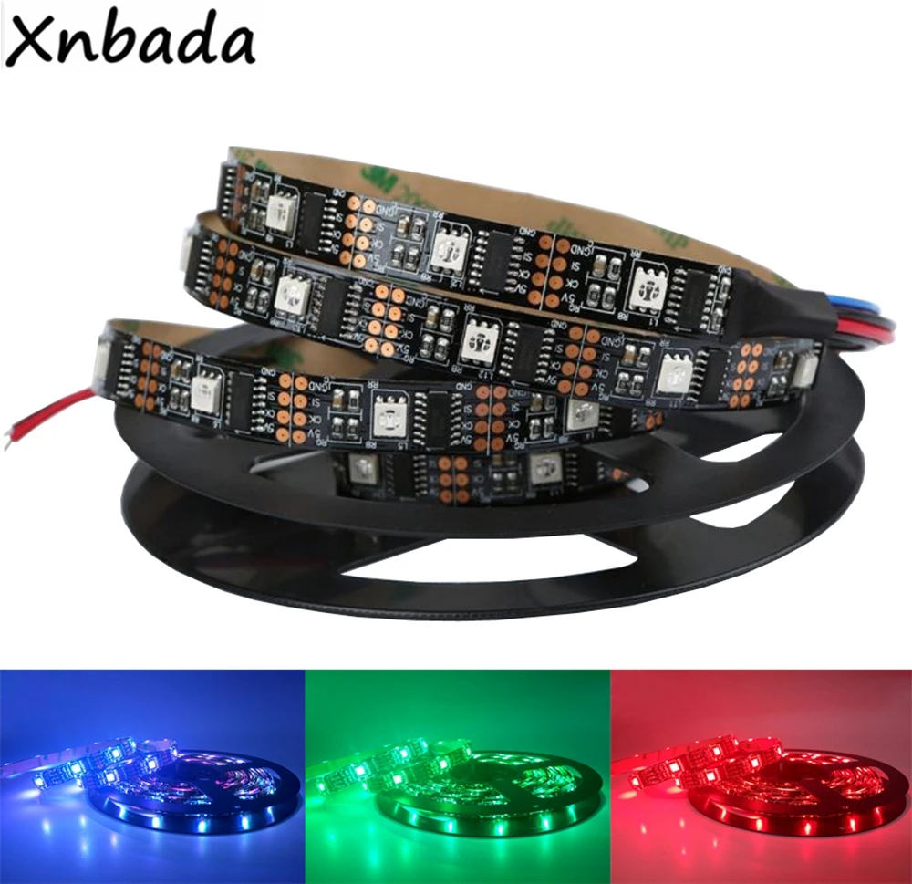Светодиодная лента WS2801 RGB с индивидуальной адресацией гибкая полноцветная лампа