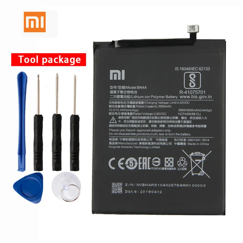 Оригинальный аккумулятор для телефона Xiaomi BN4A Redmi Note7 Note 7 4000 мАч|Аккумуляторы