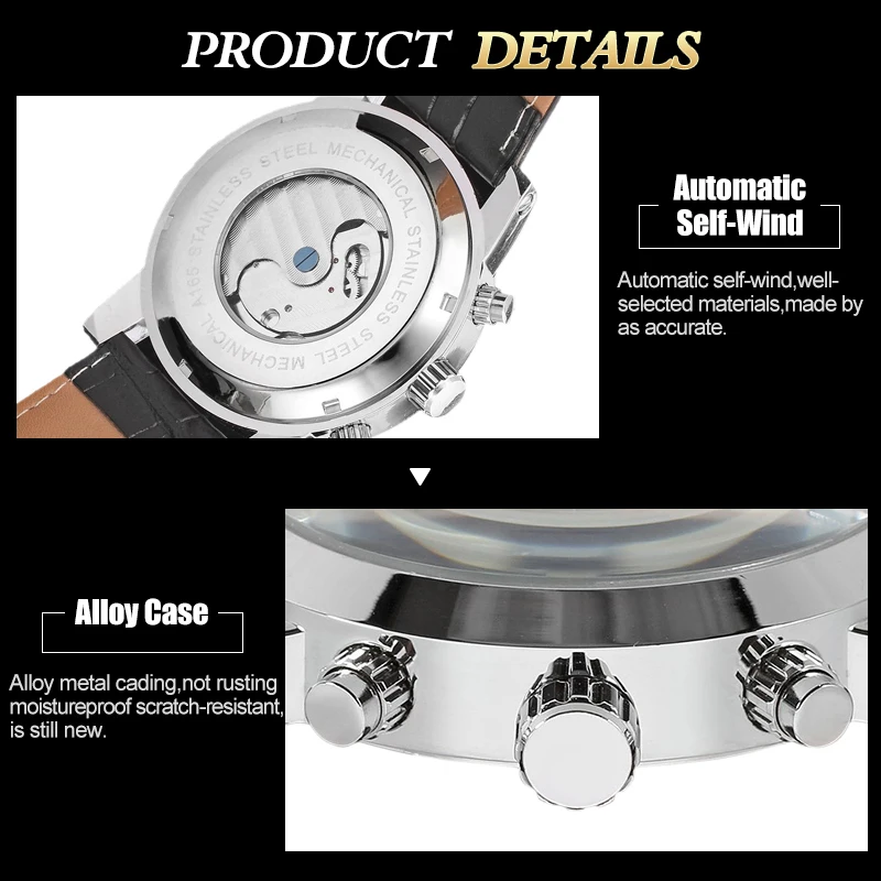 Forsining Брендовые мужские часы модные автоматические механические с скелетом