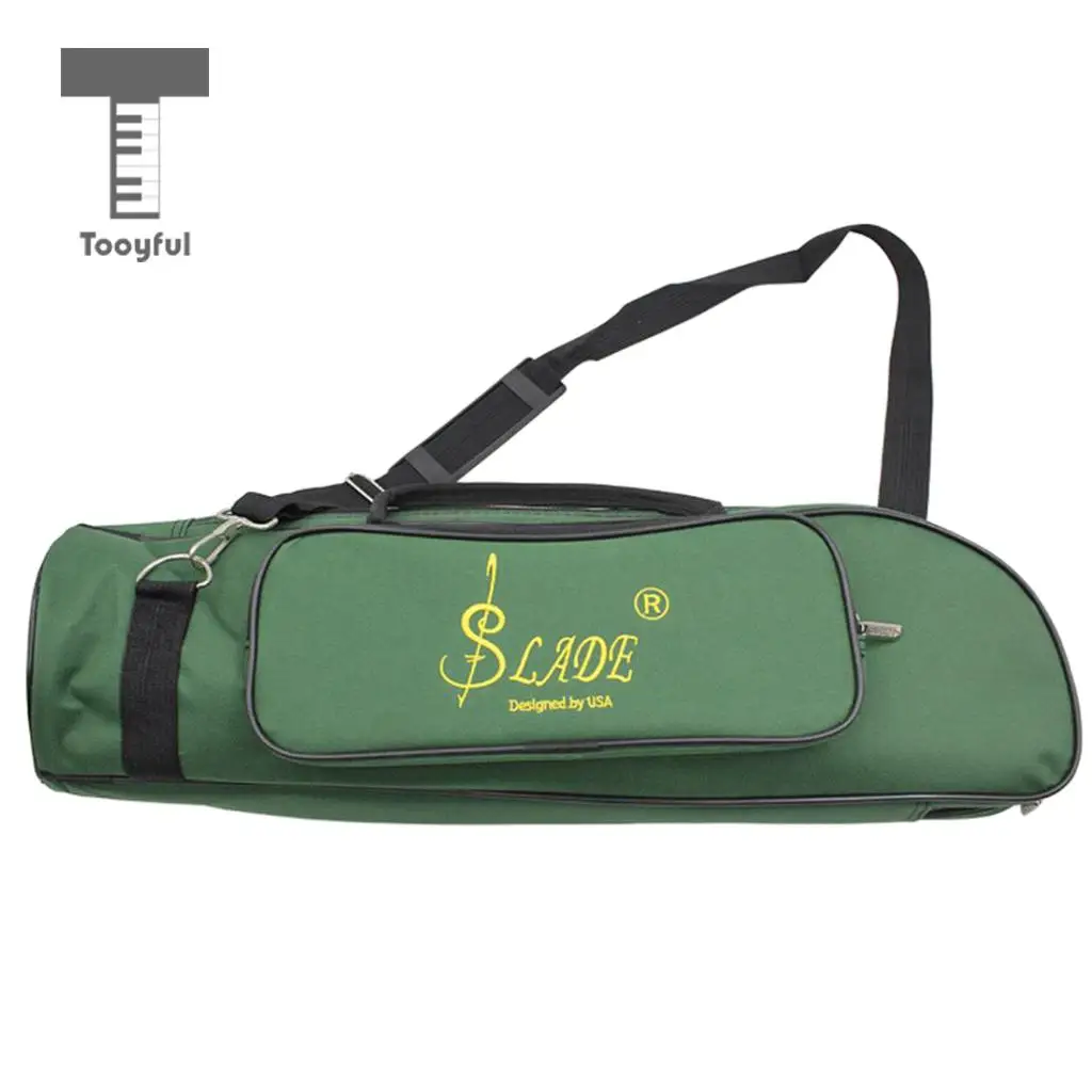Tooyful Trumpet Bag Gig Oxford Cloth For LADE Soft Case Thicken Green | Спорт и развлечения