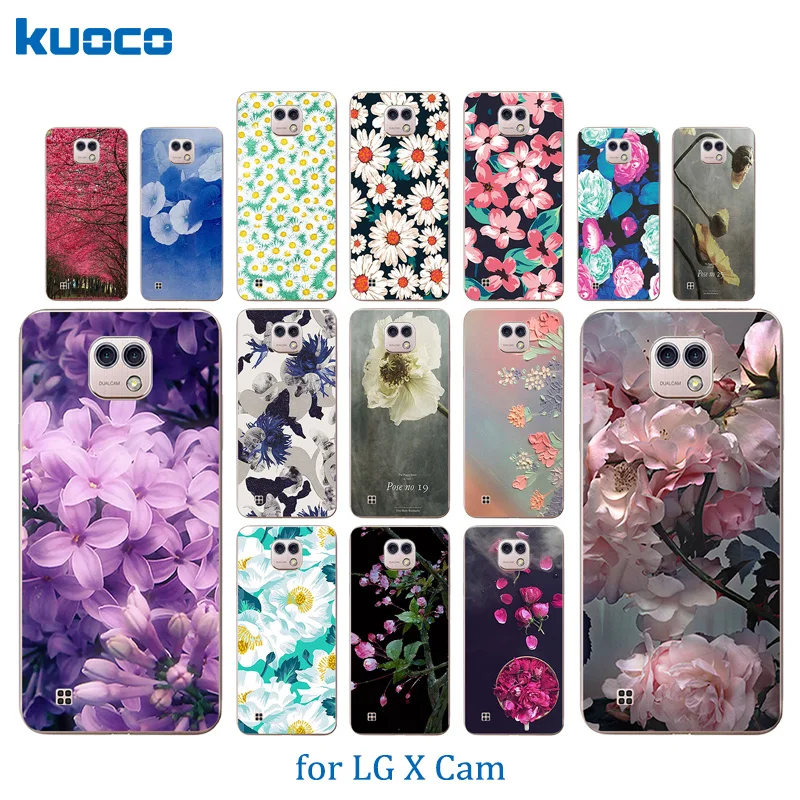 Чехол для телефона 5 2 дюйма LG X Cam Мягкий чехол из ТПУ с цветущим узором K580 K580DS
