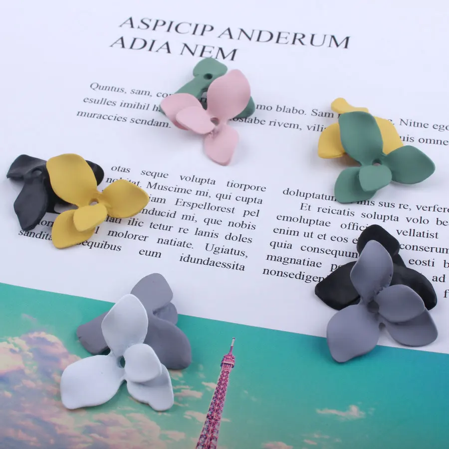 Новинка 23*27 мм эмаль резиновый сплав 3D цветок сделай сам ювелирное изделие