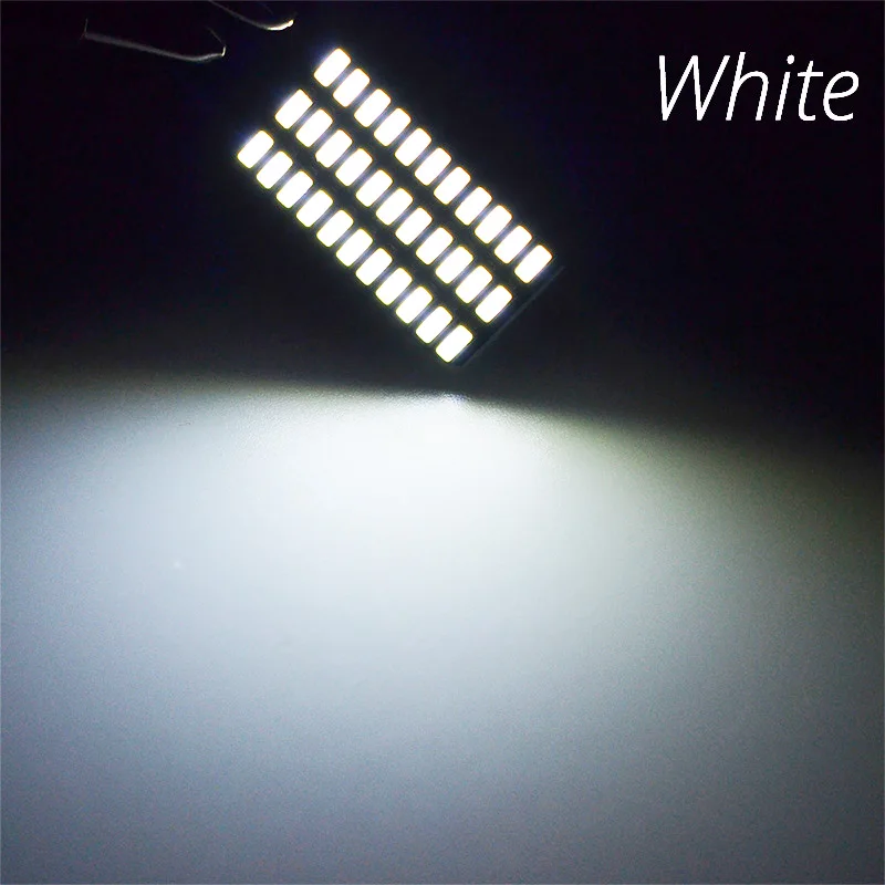 W5W Автомобильный светодиодный T10 Canbus лампы без ошибок 3014 33smd сигнал поворота номерного знака фары для багажника лампы теплый белый DC 12V 6000K - Испускаемый цвет: White