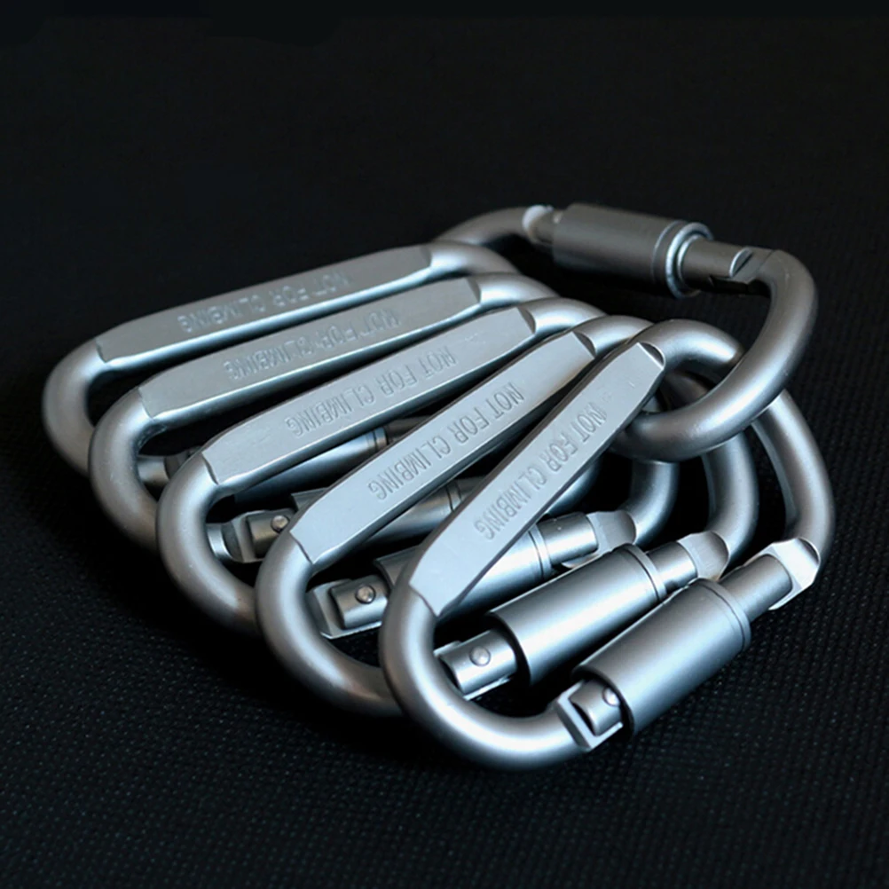 

1pcs Outdoor Camping Equipment Aluminum Carabiner Hunting Equipment Survival Kit Lock Carabine Mountain Travel Accessories