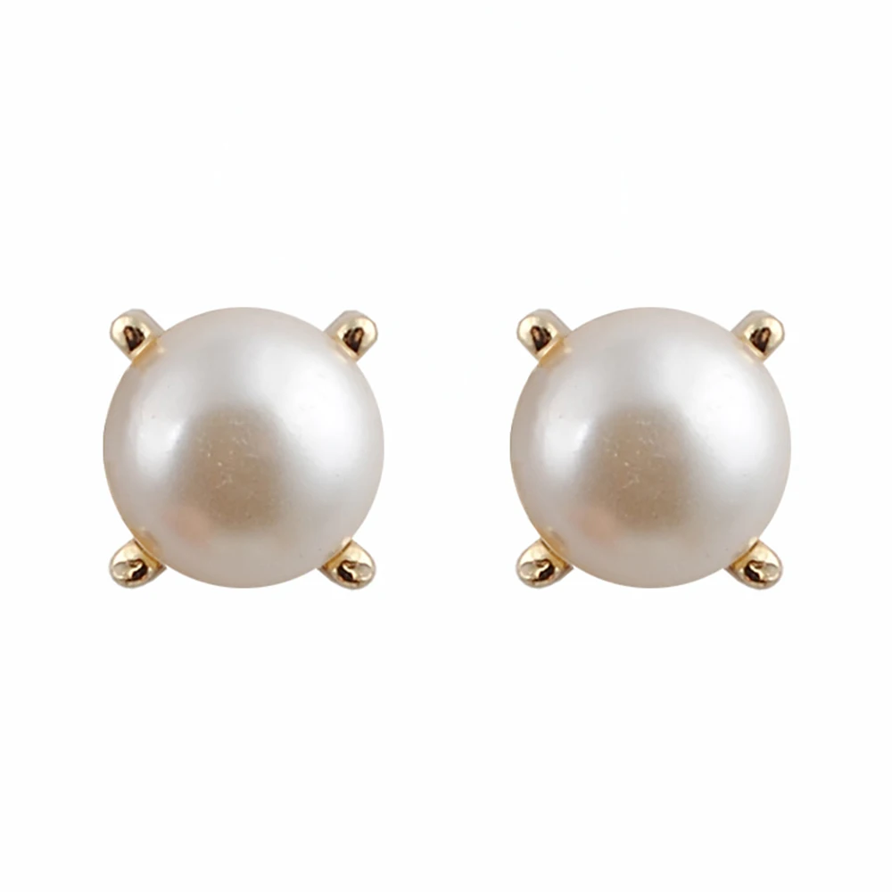 

Trendy Elegant Created Big Simulated Pearl Earrings