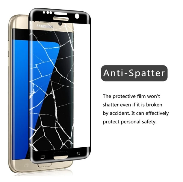 Защитное стекло закаленное 0 3 мм для Samsung Galaxy S7 Edge черный золотой серебристый