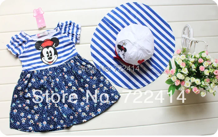 Новинка 2016 года детская одежда для девочек милое платье с рисунком летнее милая