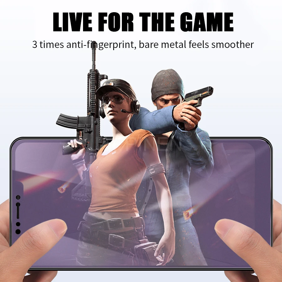 Матовый светильник с защитой от синего излучения для Xiaomi mi 8 Lite Pro 9 SE A2 Red mi Note 5 6 7 PocoPhone F1 матовое закаленное стекло