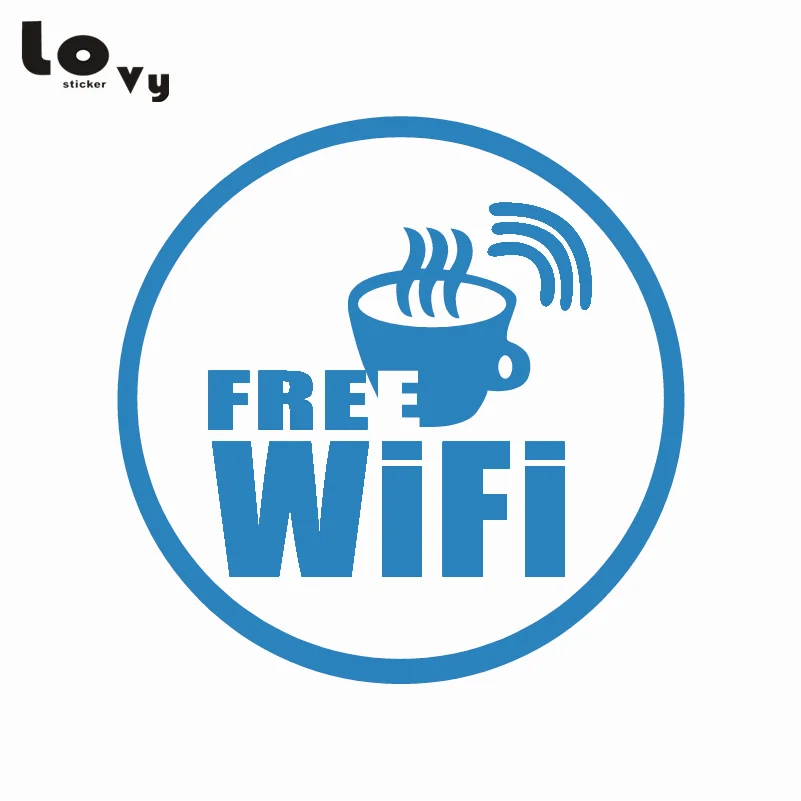 Wi Fi Наклейка на стену с логотипом для бесплатного беспроводного Интернет