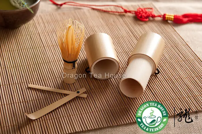 Дорожная мини посуда маття бамбуковый набор * Chasen & ковш|chasen|scoop |