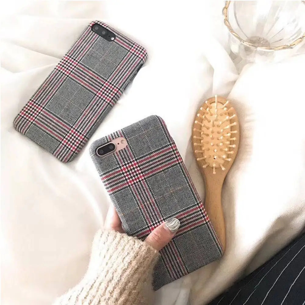 Red Тканевый сетчатый чехол для телефона Apple iPhone X XR 11 Pro XS Max чехол для iPhone 8 7 6S 6 Plus Модный мягкий чехол s - Цвет: Red